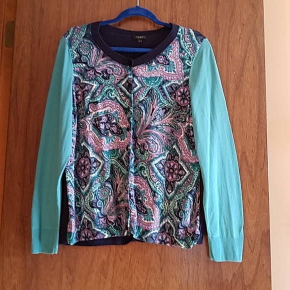 Talbots Tops - Size 2Xp.  Talbots Paisley Cardigan